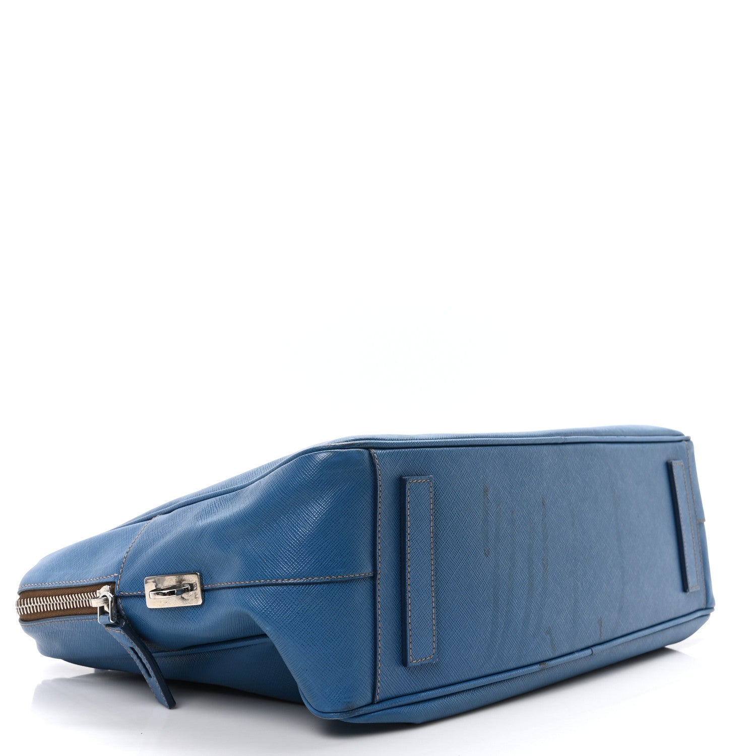 Prada Saffiano Briefcase Cobalto 4 of 10