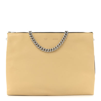 Celine Lambskin Soft Trio Zipped Bag Vanilla 1 of 17