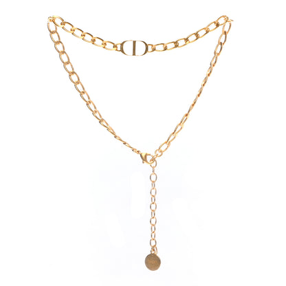 Christian Dior Metal Petit CD Choker Necklace Gold 3 of 4