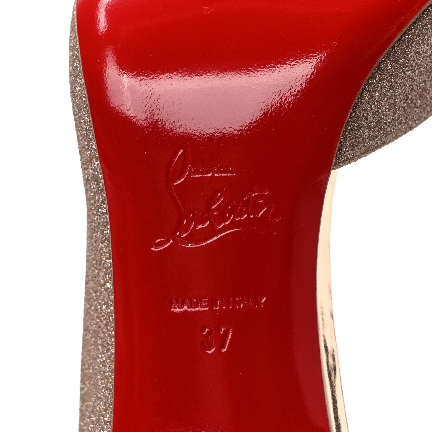 Christian Louboutin Glitter Mini Specchio Iriza 70 Pumps 37 Courtisane 6 of 8