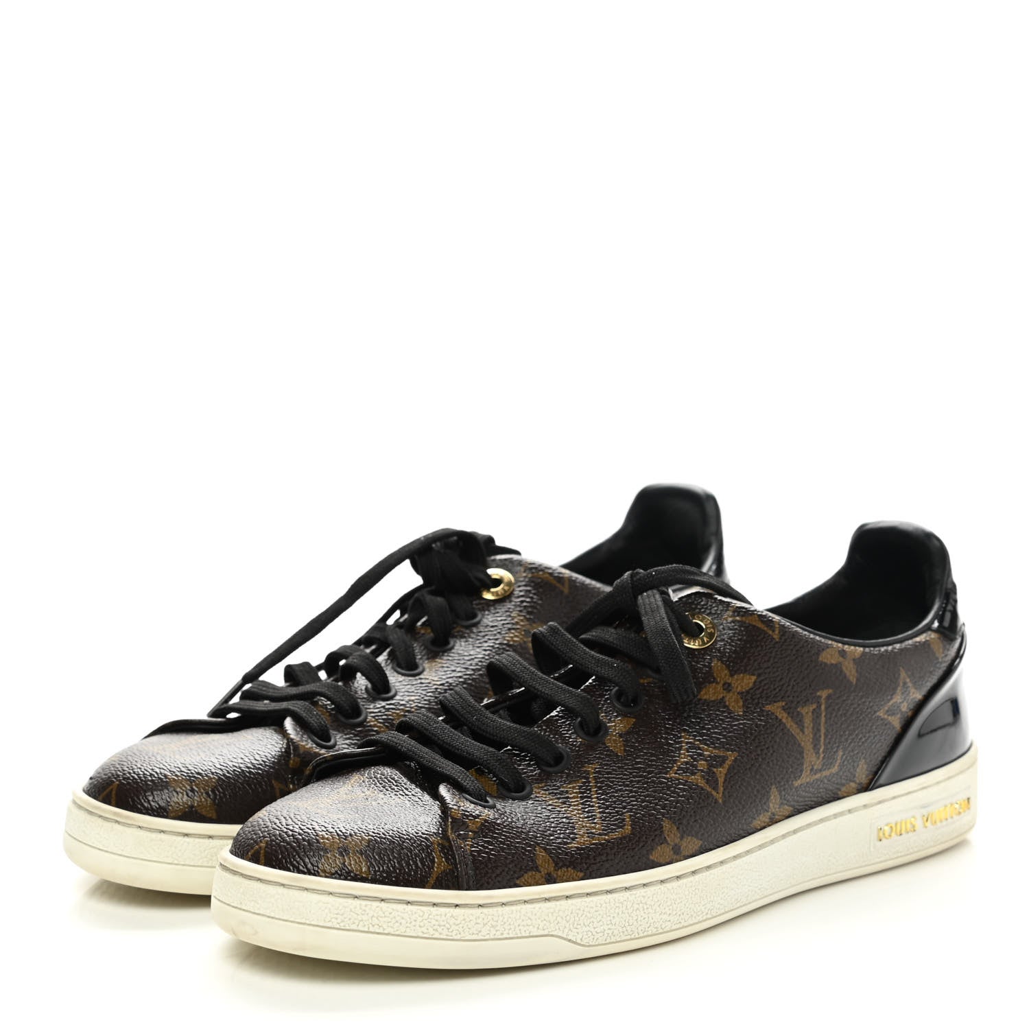 Louis Vuitton Patent Monogram Frontrow Sneakers 37.5 3 of 9