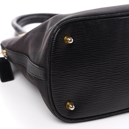 Fendi Pequin Textured Calfskin Tote Black 6 of 9