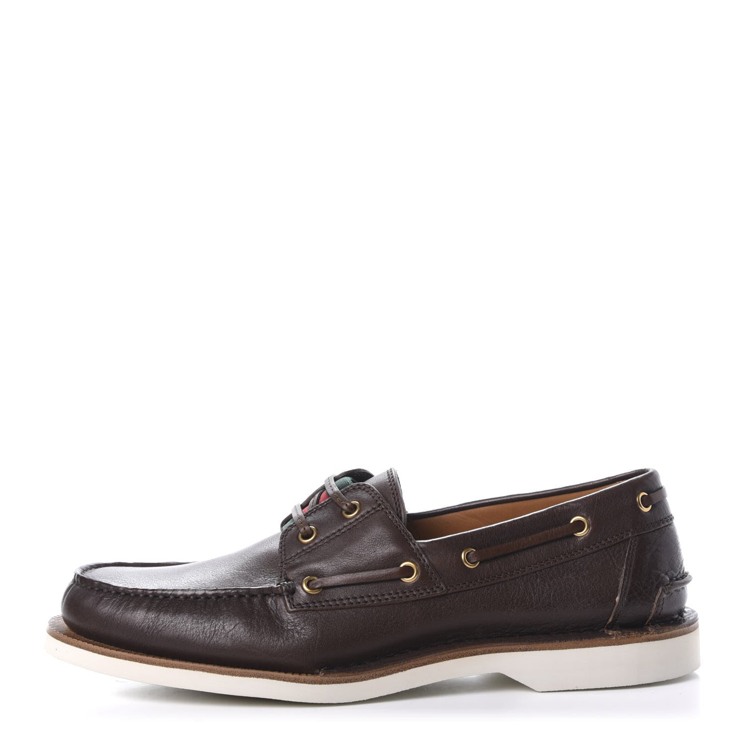 Gucci Delon Web Mens Loafer 8.5 Dark Cocoa 1 of 12