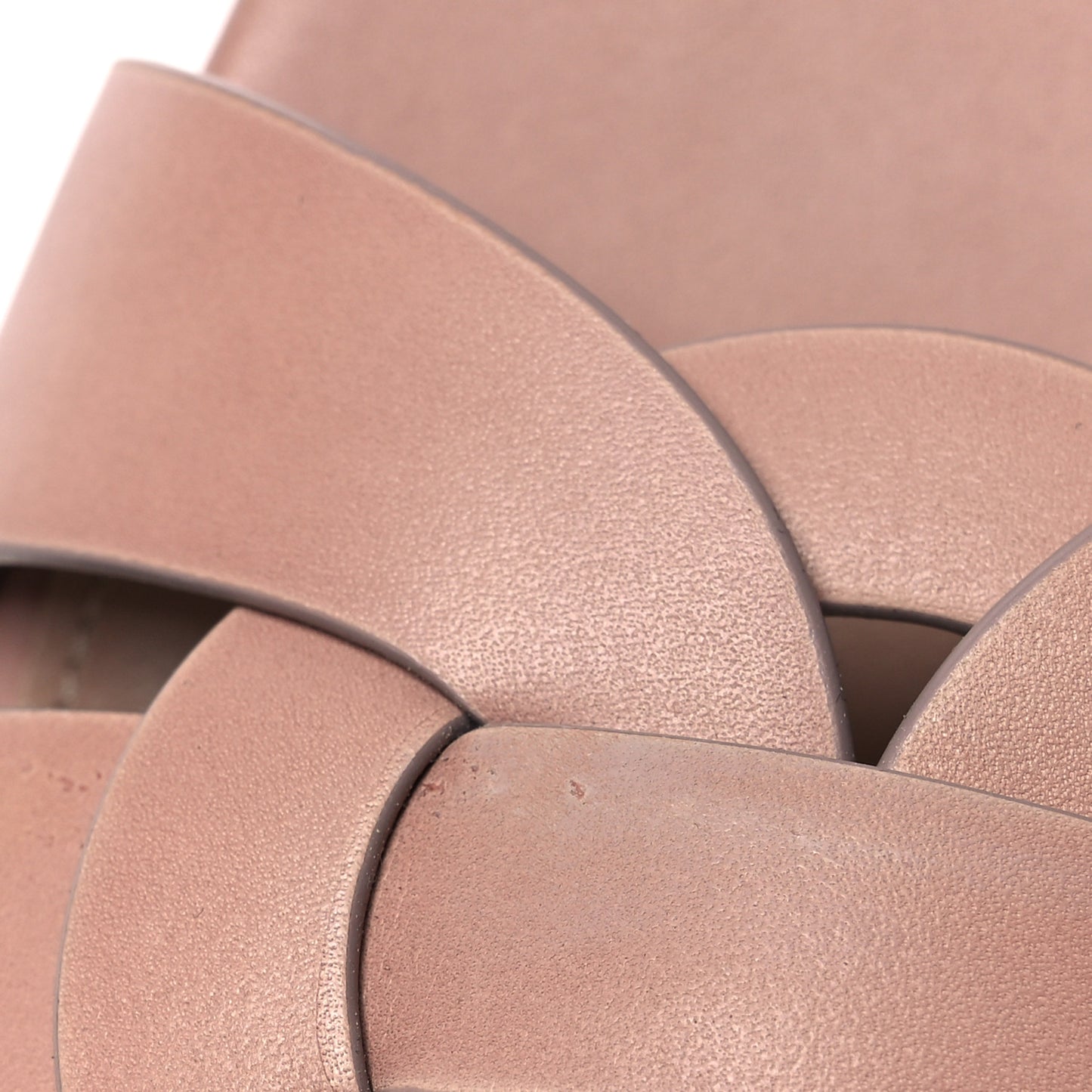 Calfskin Tribute 05 Slide Sandals 40.5 Nude