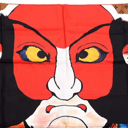 Louis Vuitton Silk Monogram Kabuki Sticker Square Scarf 3 of 3