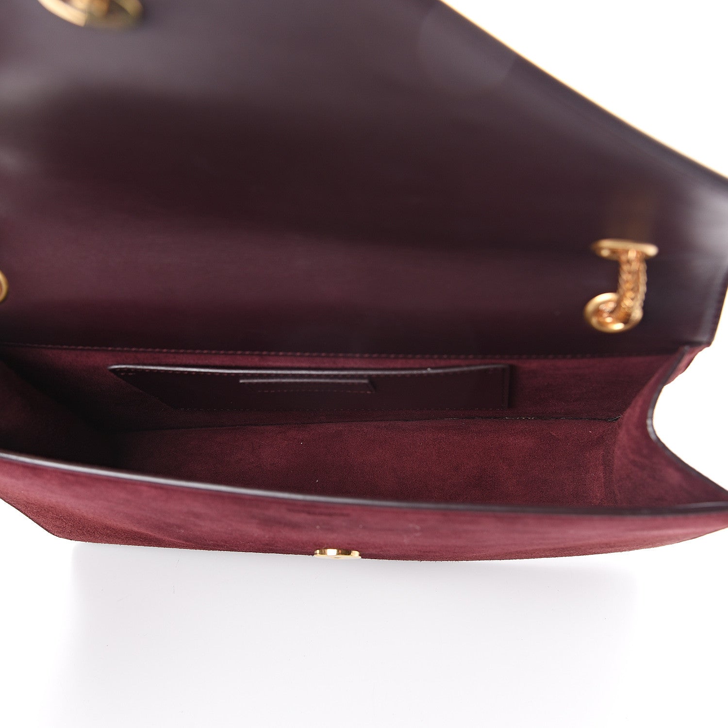 Saint Laurent Suede Medium Betty Burgundy 4 of 7