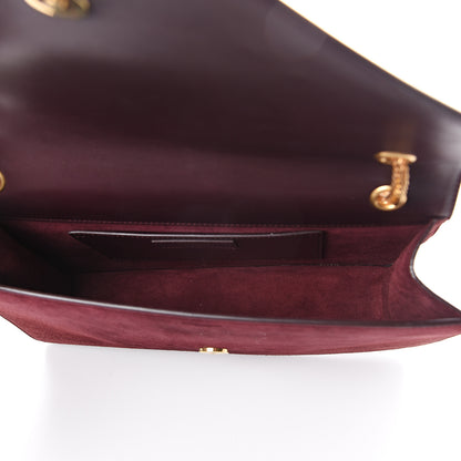Saint Laurent Suede Medium Betty Burgundy 4 of 7