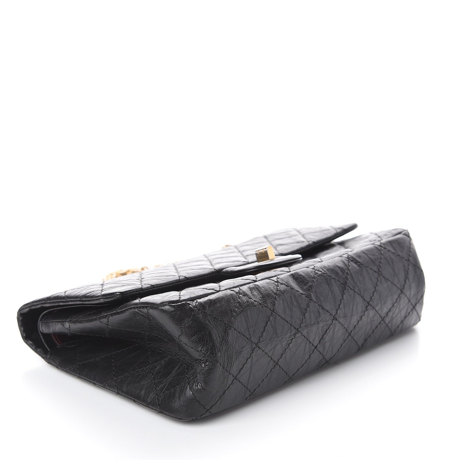 Chanel Aged Calfskin Quilted 2.55 Reissue 225 Flap Black 3 of 9