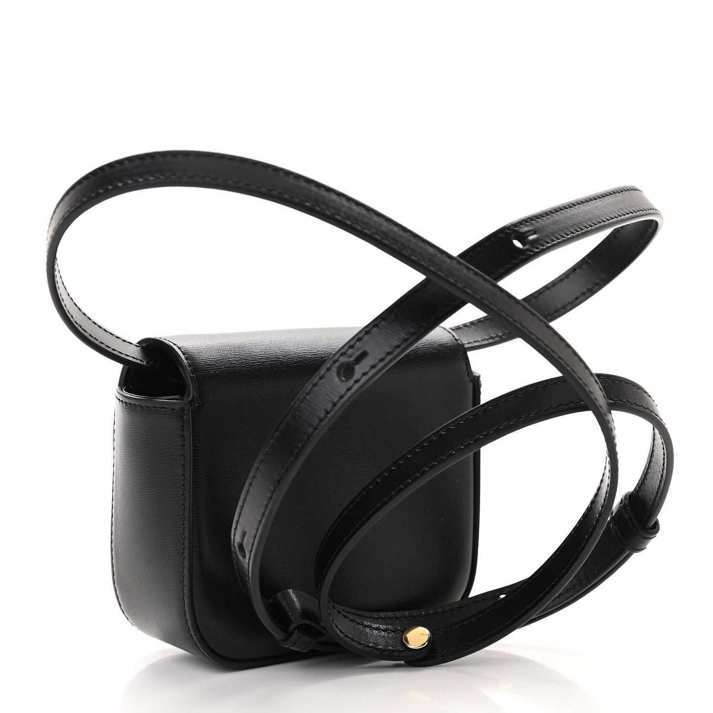 Shiny Calfskin Mini Triomphe Black