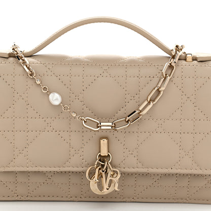Christian Dior Lambskin Cannage Mini My Dior Bag Sand 9 of 11