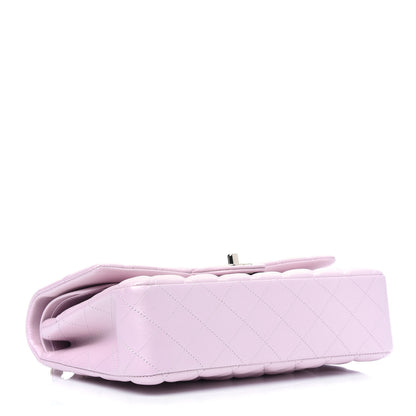 Chanel Iridescent Calfskin Quilted Medium Double Flap Light Pink 5 of 12