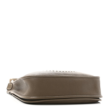 Hermes Taurillon Clemence Evelyne III PM Etoupe 4 of 10