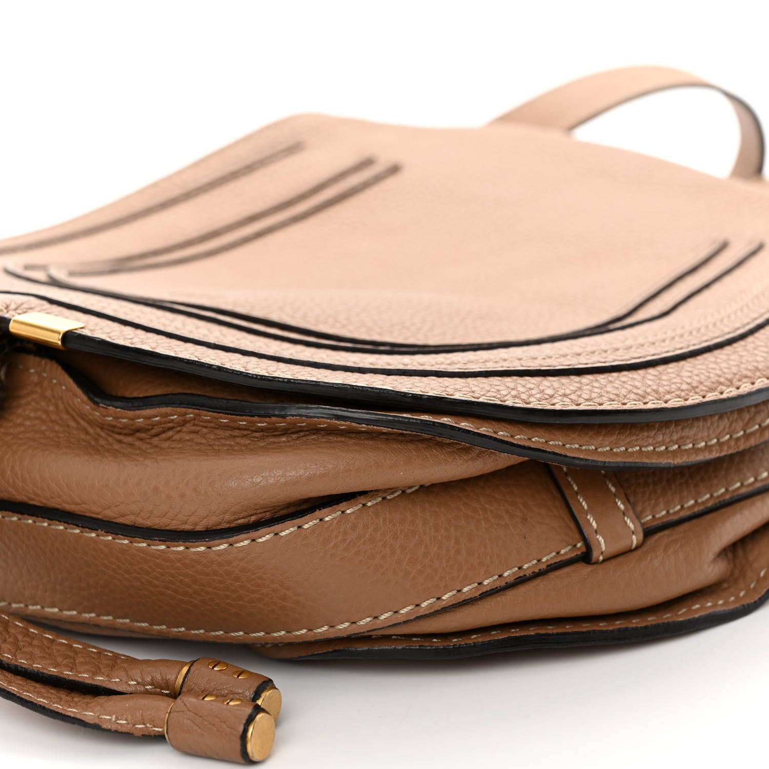 Chloe Calfskin Medium Marcie Round Crossbody Bag Nut 10 of 12