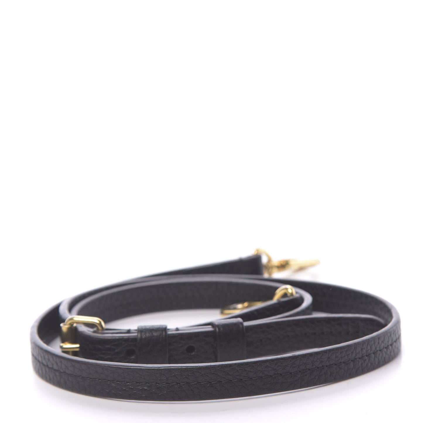 Calfskin Adjustable Retiro NM Shoulder Strap Black