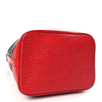 Louis Vuitton Epi Bi-Color Noe Castillan Red Black 4 of 11