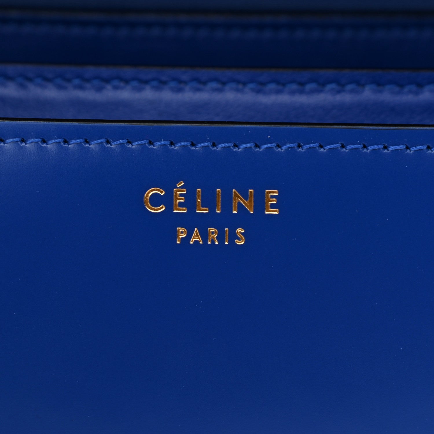 Celine Smooth Calfskin Medium Classic Box Flap Bag Royal Blue 6 of 11