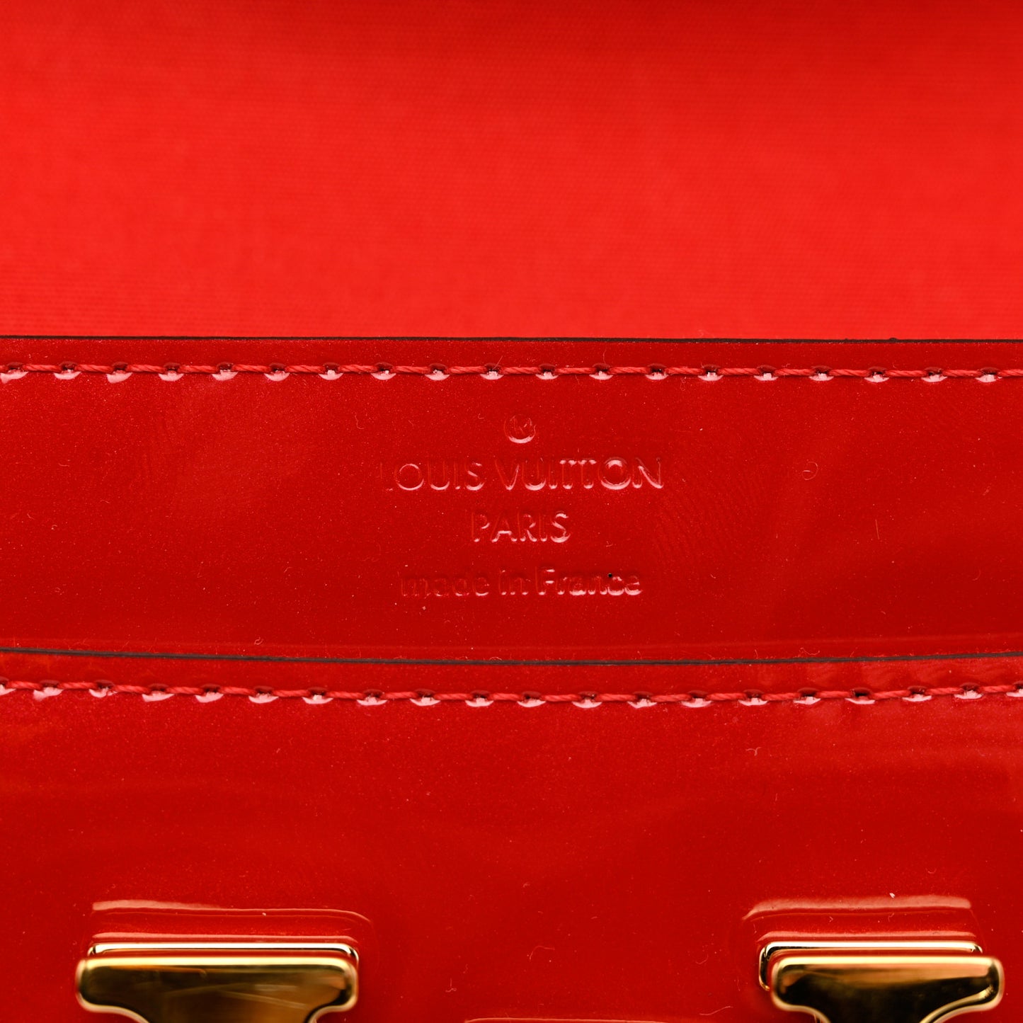 Patent Louise Clutch Cherry