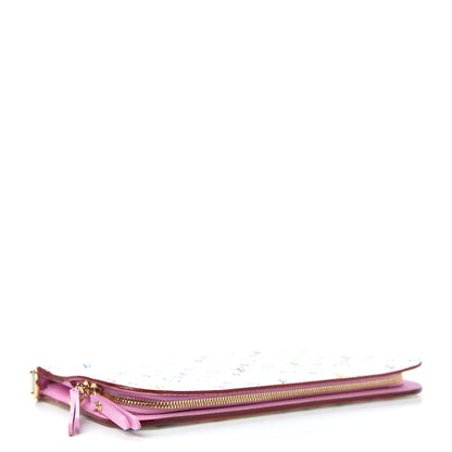 Louis Vuitton Monogram Multicolor Insolite Wallet White Litchi 4 of 6