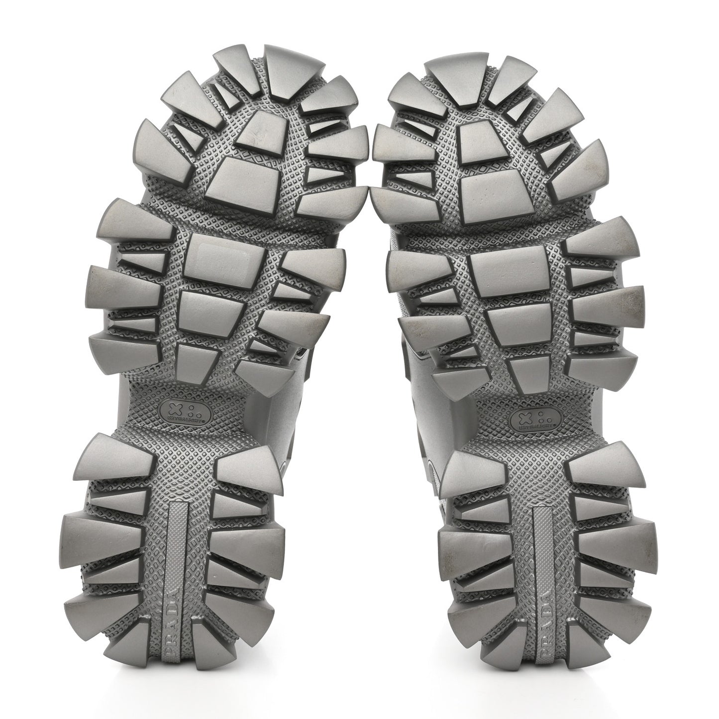 Rubber Technical Knit Fabric Cloudbust Thunder Sneakers 40 Argento