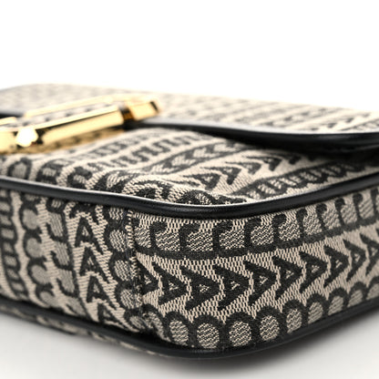 Marc Jacobs Cotton Jacquard The Monogram J Marc Shoulder Bag Beige Multi 9 of 9