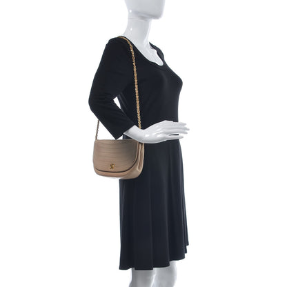 Chanel Lambskin Quilted Small Single Flap Beige 2 of 17