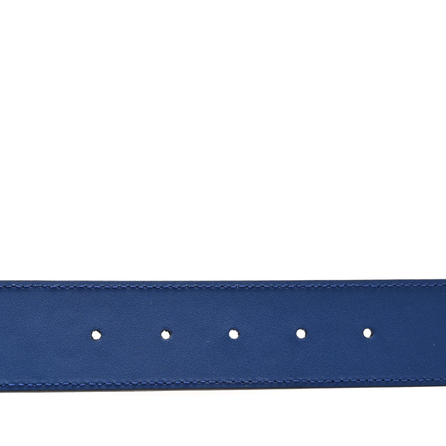 Calfskin GG Tennis Embossed Double G 40mm Belt 90 36 Intense Metal Blue