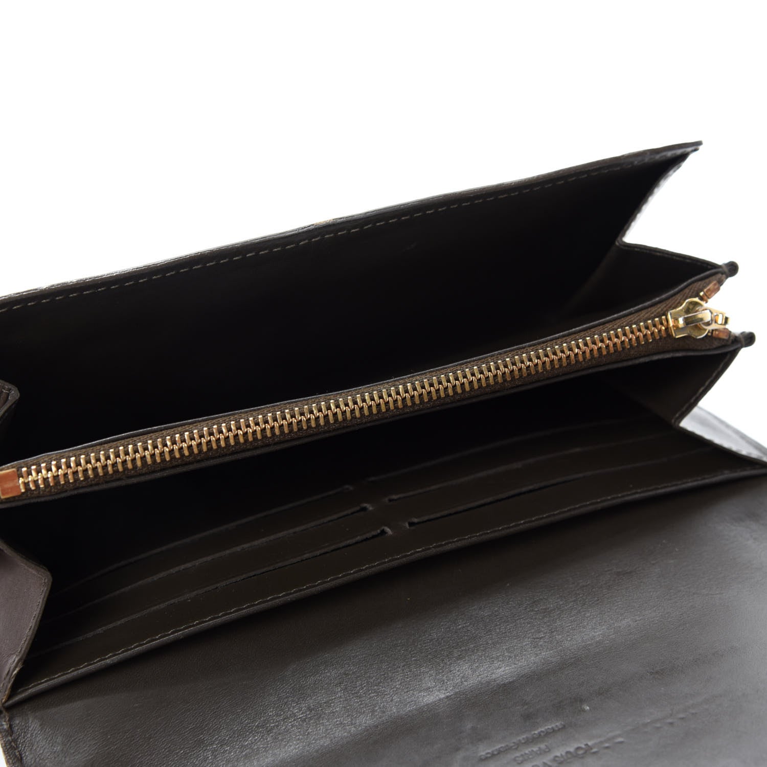 Louis Vuitton Vernis Sarah Wallet Vert Bronze 5 of 7