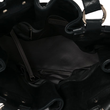 Chanel Lambskin Quilted Mademoiselle Lock Tote Black 5 of 7