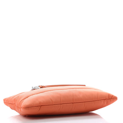 Prada Tessuto Nylon Bomber Clutch Papaya 4 of 10