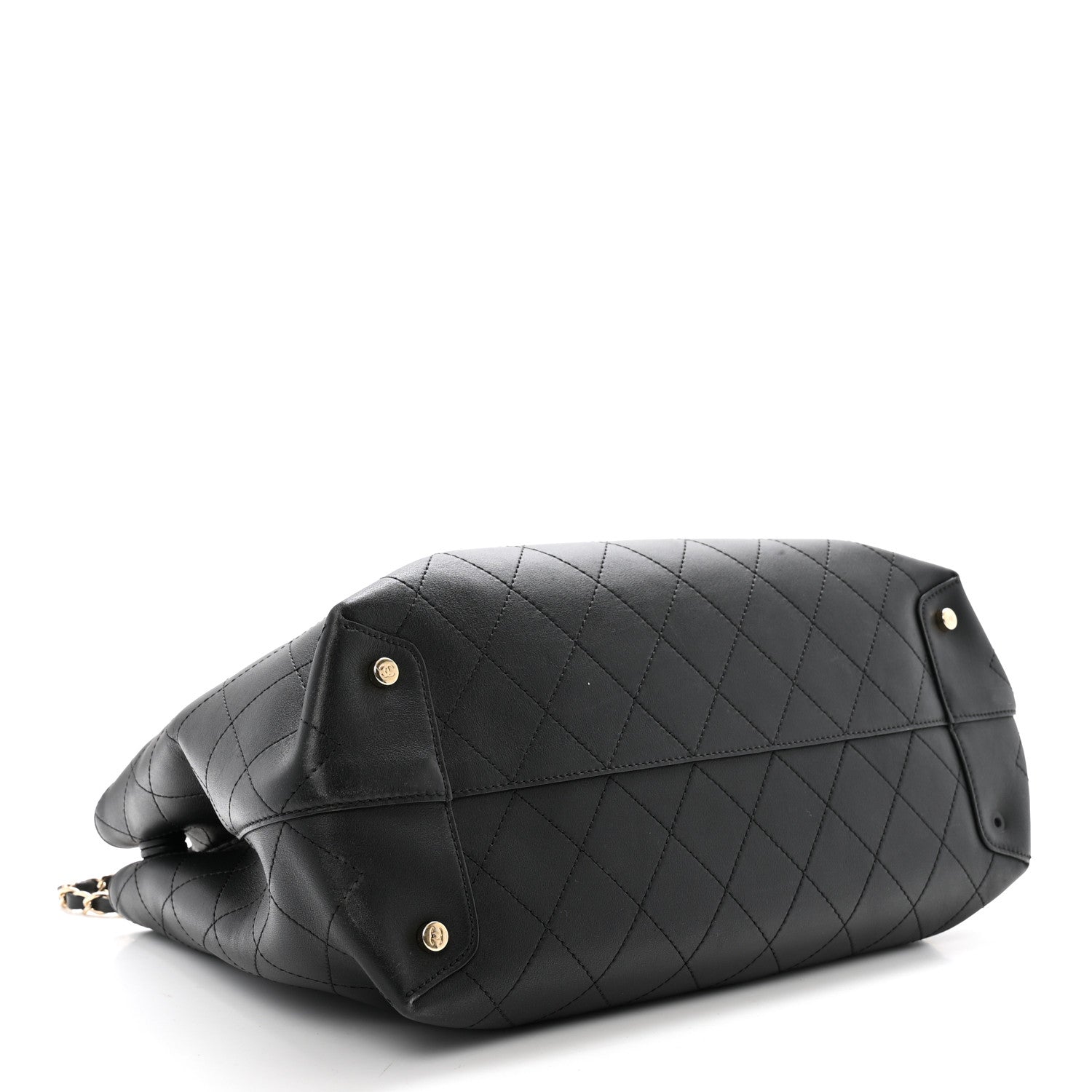 Chanel Calfskin Large Serial Shopper Tote Black 3 of 10