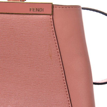 Fendi Vitello Elite Petite 2Jours Tote Pesca 8 of 15