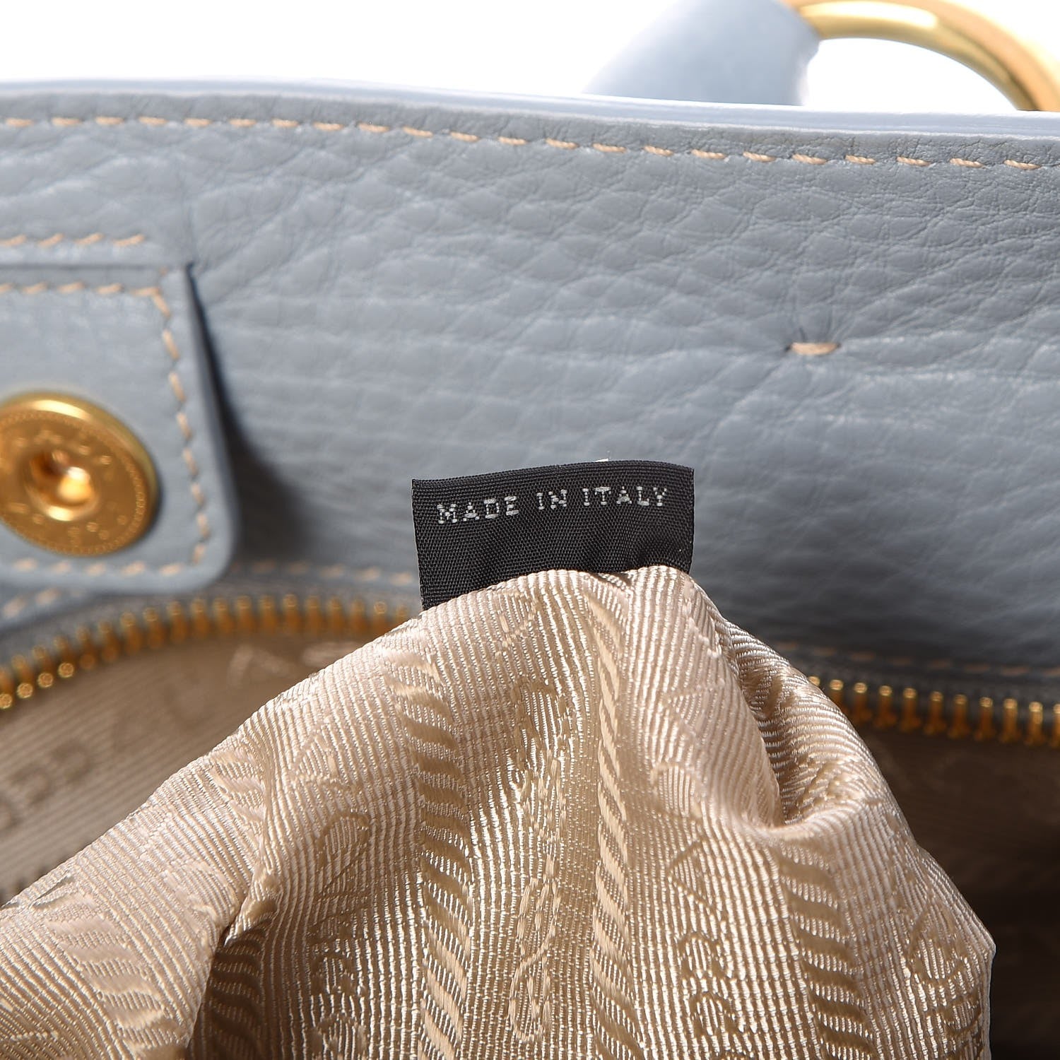 Prada Vitello Daino Tote Lago 7 of 8