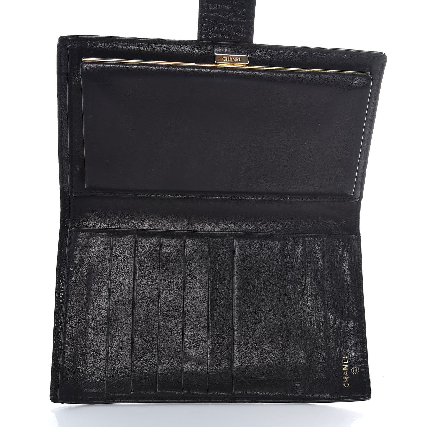 Caviar Timeless CC French Wallet Black