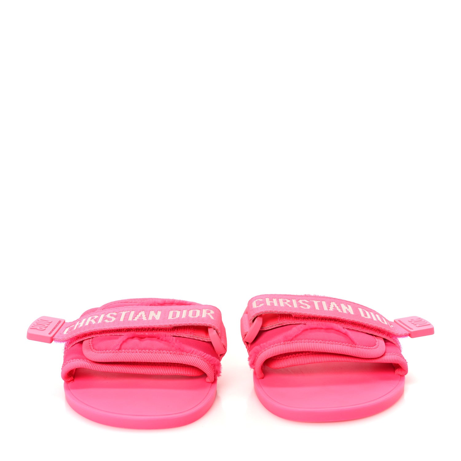 Christian Dior Technical Stretch Fabric Camouflage Dio(r)evolution Slide Sandals 37 Fuchsia Fluo 3 of 10