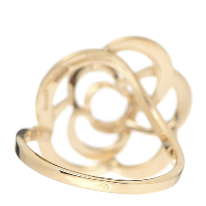 Chanel 18K Yellow Gold Fil De Camelia Ring 52 6 4 of 6