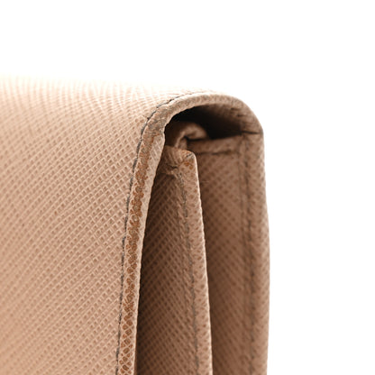 Prada Saffiano Metal Tri-Fold Wallet Cammeo 8 of 8
