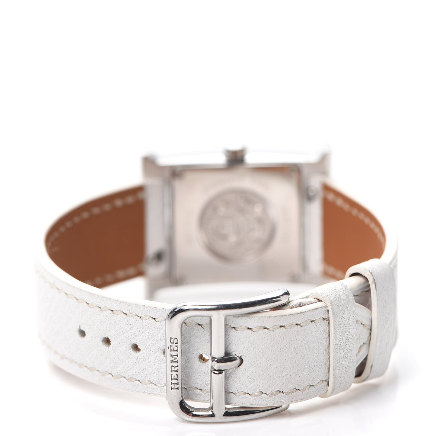 Stainless Steel Epsom 21mm Heure H Hour Quartz Watch Blanc