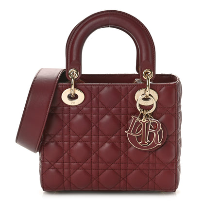 Christian Dior Lambskin Cannage Small My ABCDior Lady Dior Red Bricks 1 of 8