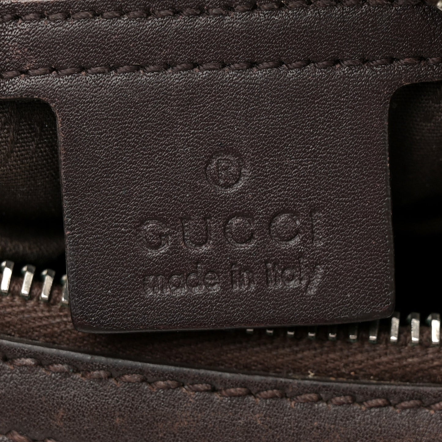 Guccissima Medium GG Twins Hobo Dark Brown