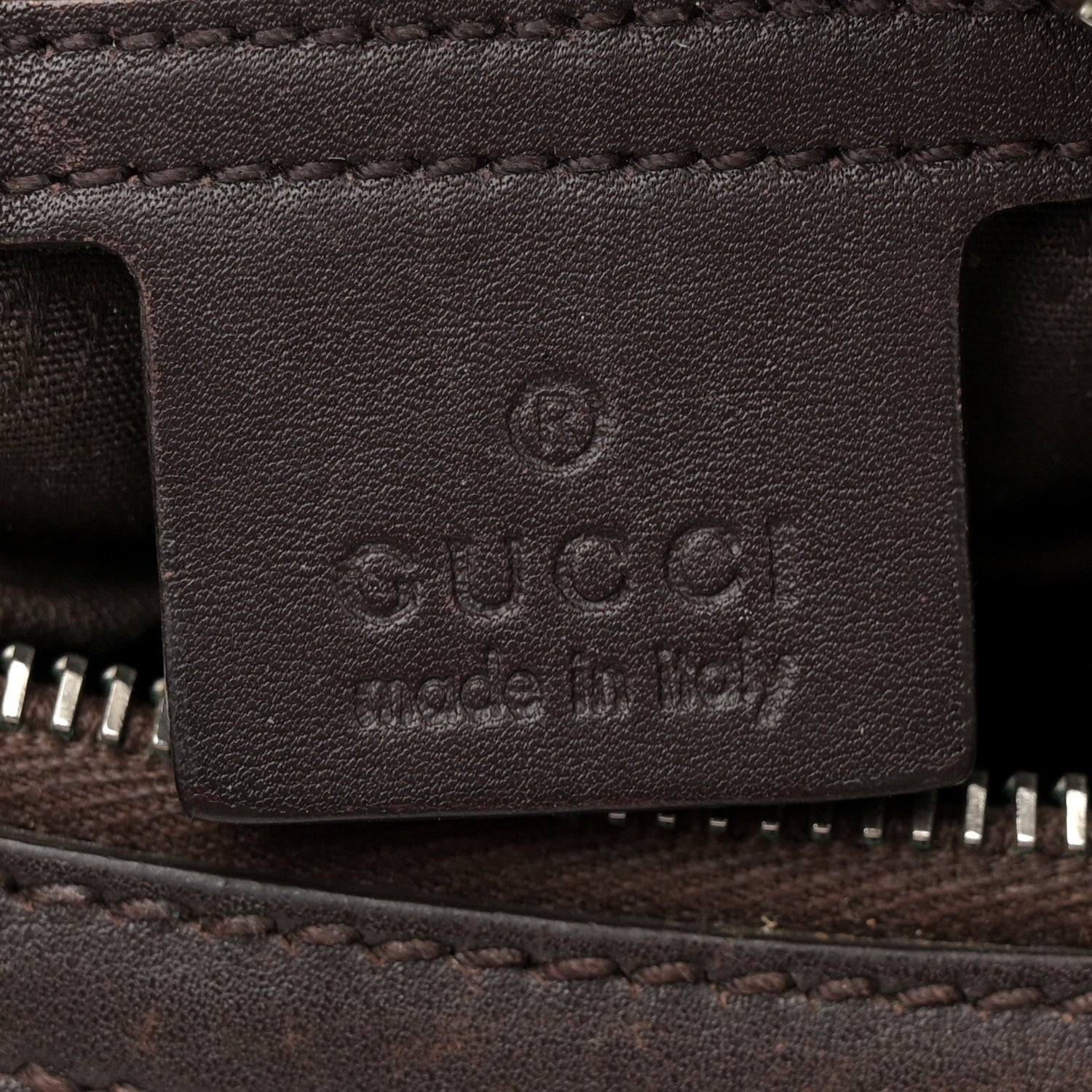 Gucci Guccissima Medium GG Twins Hobo Dark Brown 6 of 15