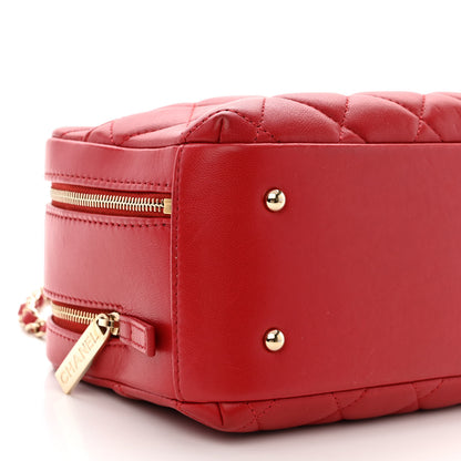 Chanel Lambskin Quilted Small Trendy CC Bowling Bag Red 11 of 13