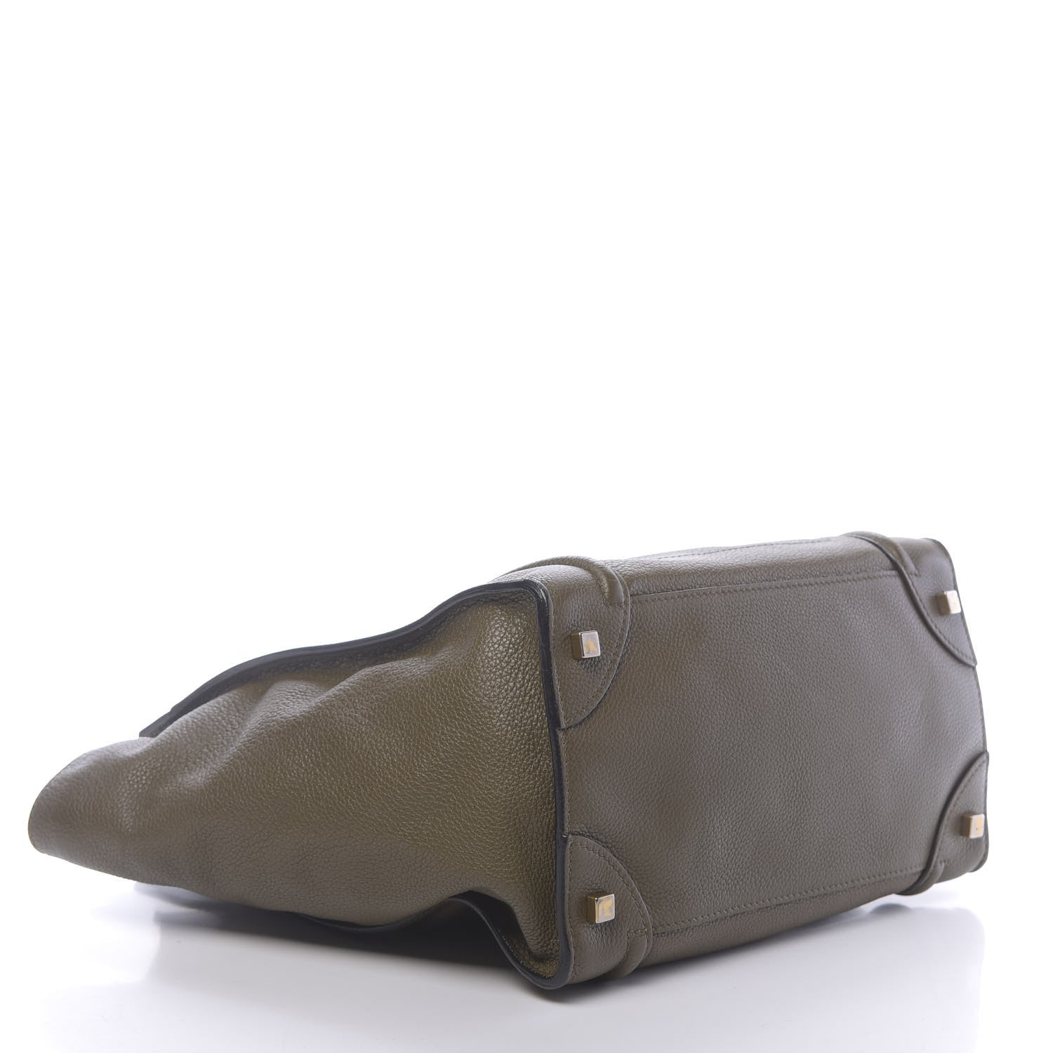 Celine Drummed Calfskin Mini Luggage Jungle 4 of 14