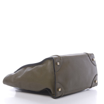 Celine Drummed Calfskin Mini Luggage Jungle 4 of 14