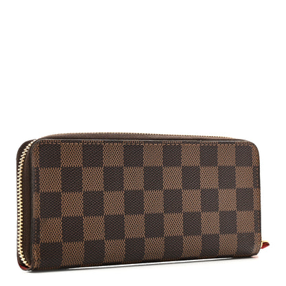 Louis Vuitton Damier Ebene Clemence Wallet Cherry 3 of 7