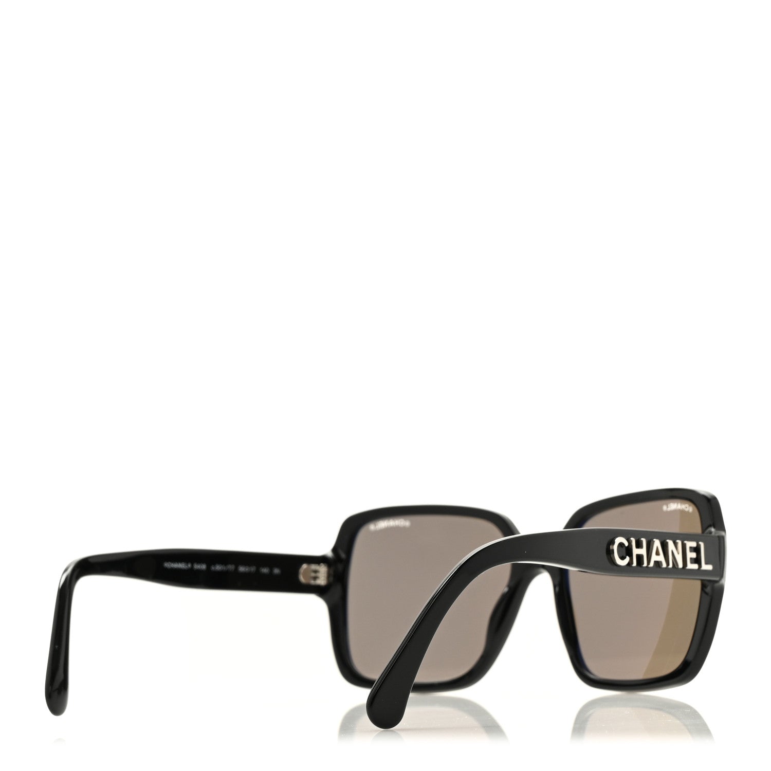 Chanel Acetate Square Sunglasses 5408 Black 4 of 8