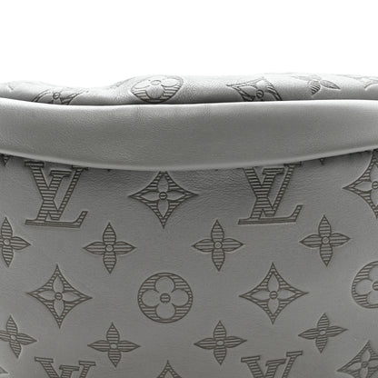 Louis Vuitton Calfskin Monogram Shadow Discovery Bumbag PM Gray 7 of 10