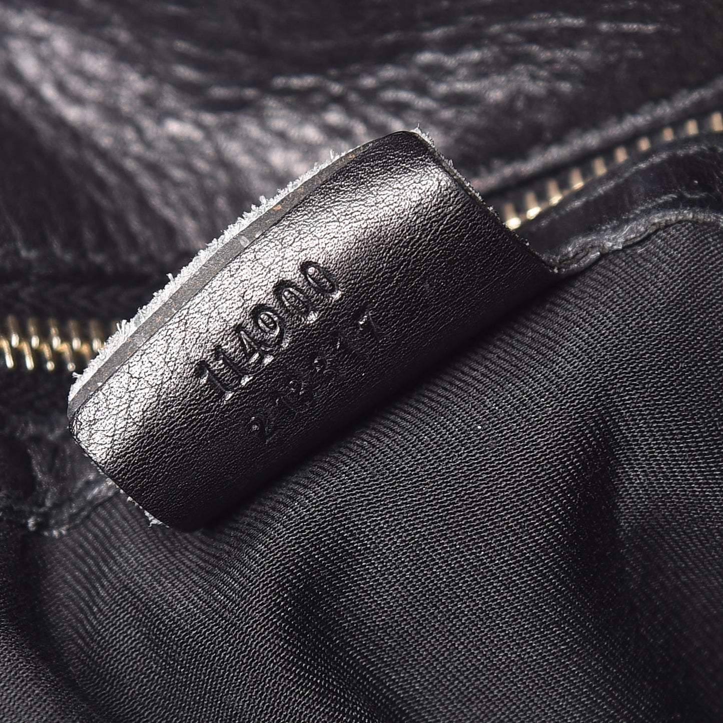 Calfskin Large Horsebit Chain Hobo Black