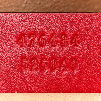 Gucci Calfskin Matelasse GG Marmont Belt Bag 85 34 Hibiscus Red 7 of 13