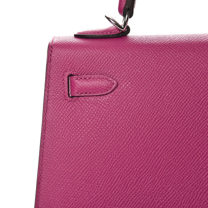 Hermes Epsom Kelly Sellier 25 Rose Pourpre 22 of 36