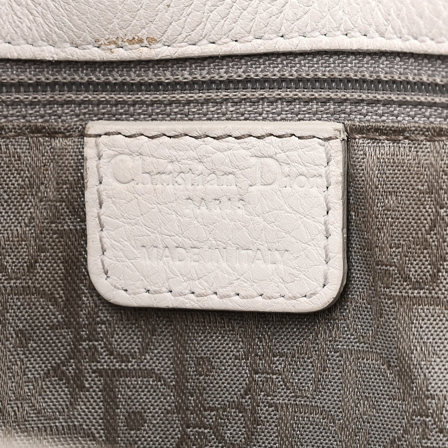 Christian Dior Calfskin Braided Gaucho Double Saddle Bag White 6 of 16